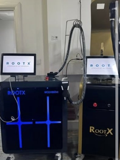 ROOTX machines with blue light